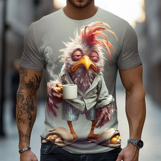 Men's Rabbit Rooster Farm Graphic Tee