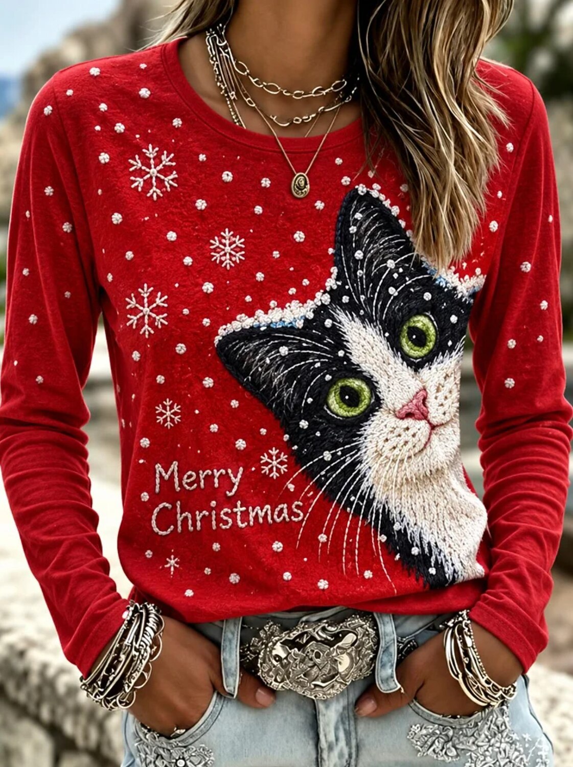Santa Claus Letter Graphic Christmas Shirt