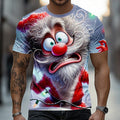 Men's Christmas Santa Artistic Graphic Tee