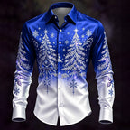 Christmas Tree Casual Button Down Shirt