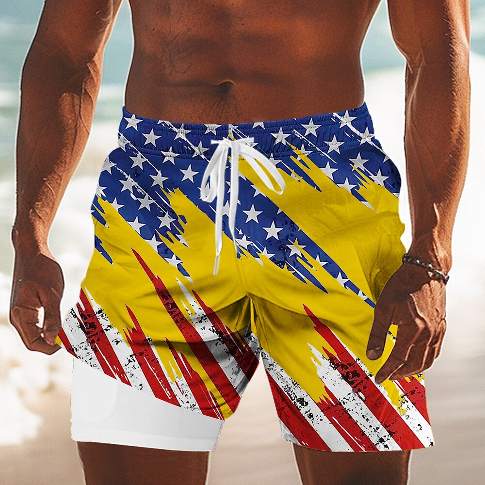 Men's Liberty Flag Swim Shorts