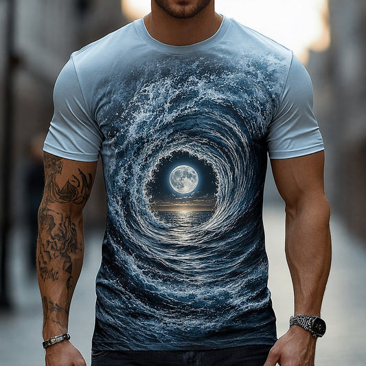Men's Moon Werewolf Night Graphic Tee