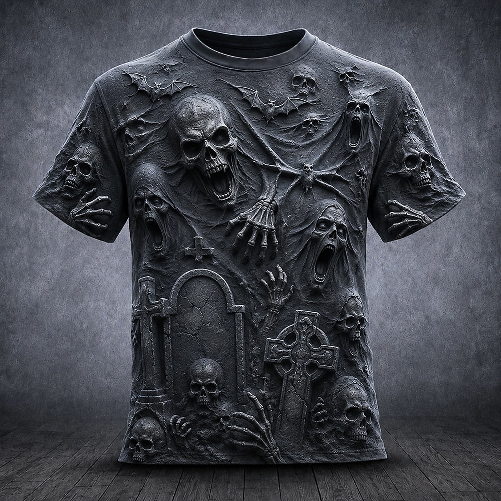 Men's Halloween Horror Graphic Shirt
