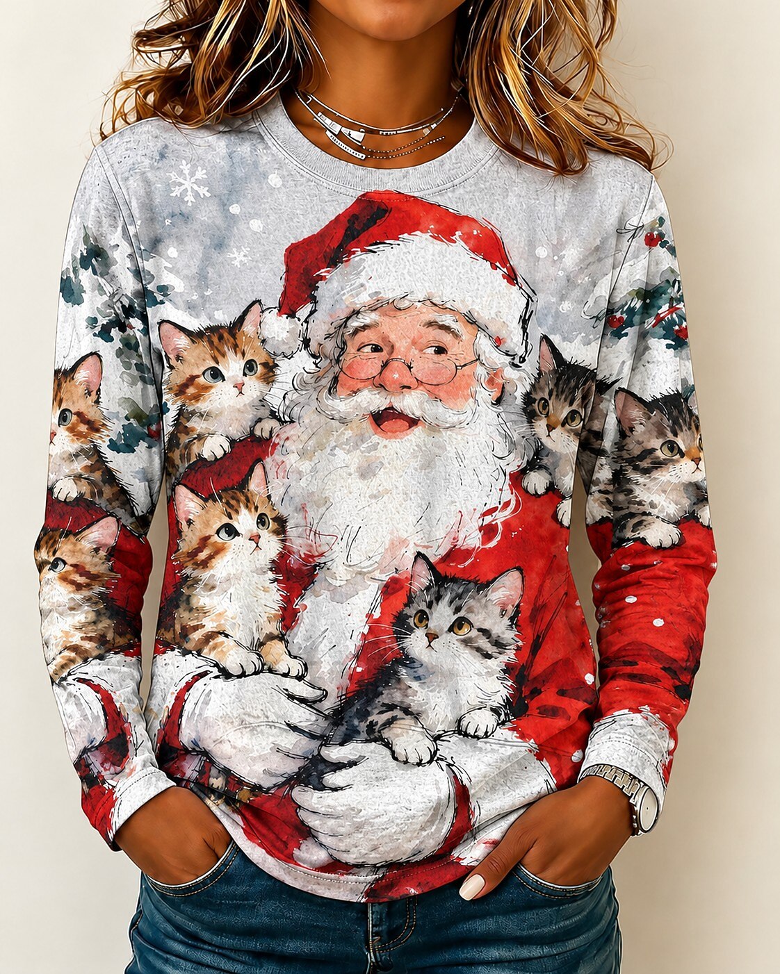 Christmas Tree Snowflake Women's Shirt