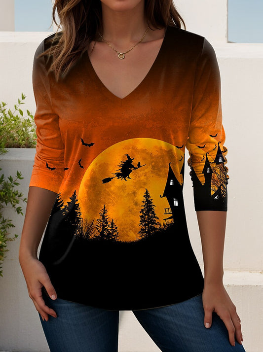 Women's Halloween Mystic Witch Tee