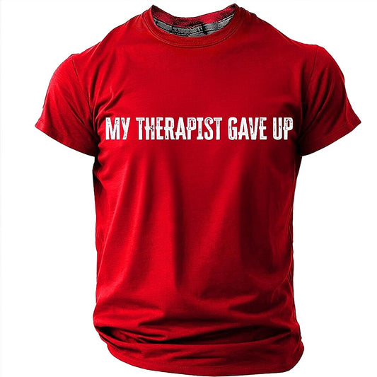Men's Humorous Graphic Print Tee