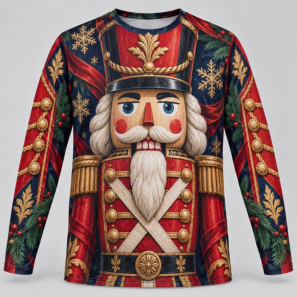 Men's Nutcracker Christmas Long Sleeve Tee