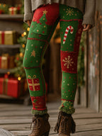Santa Claus Tree 3D Print Leggings