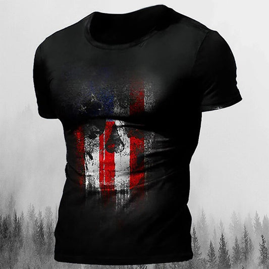 Men's Gothic Skull Halloween Graphic Tee
