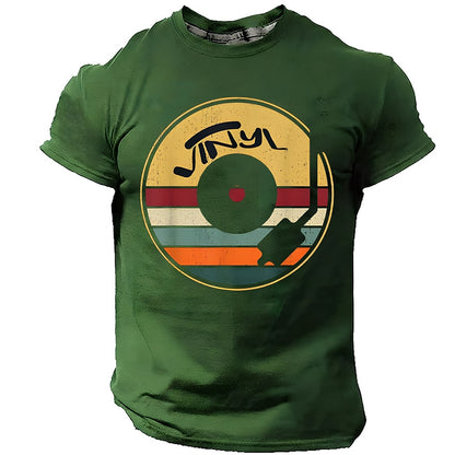Men's Sunset Vinyl Record Graphic Tee