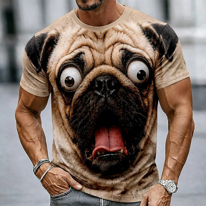 Men's Funny Dog Animal Graphic Tee