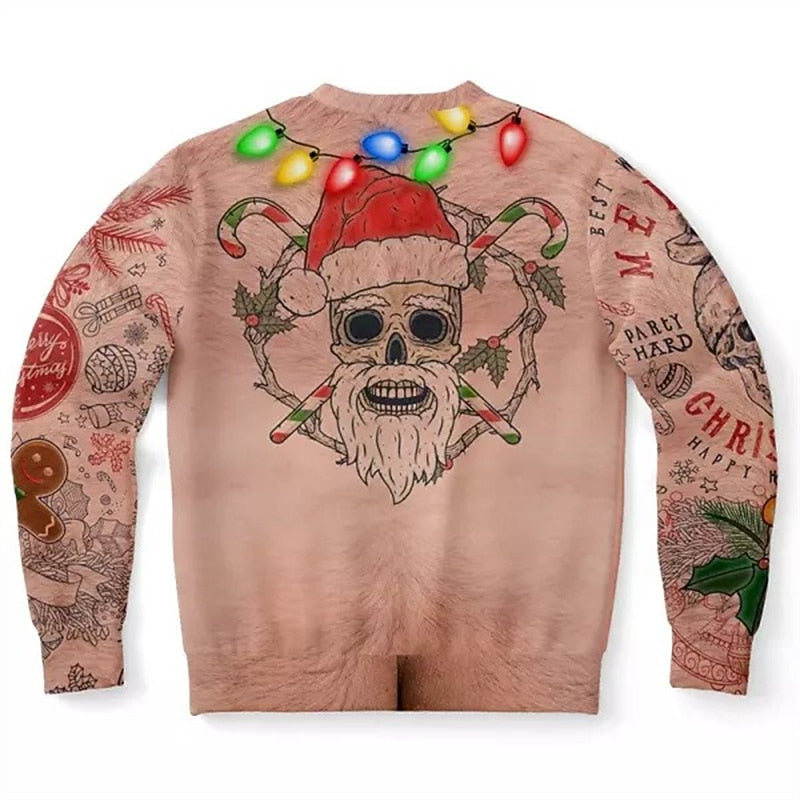 Ugly Christmas Lightweight Graphic Hoodie