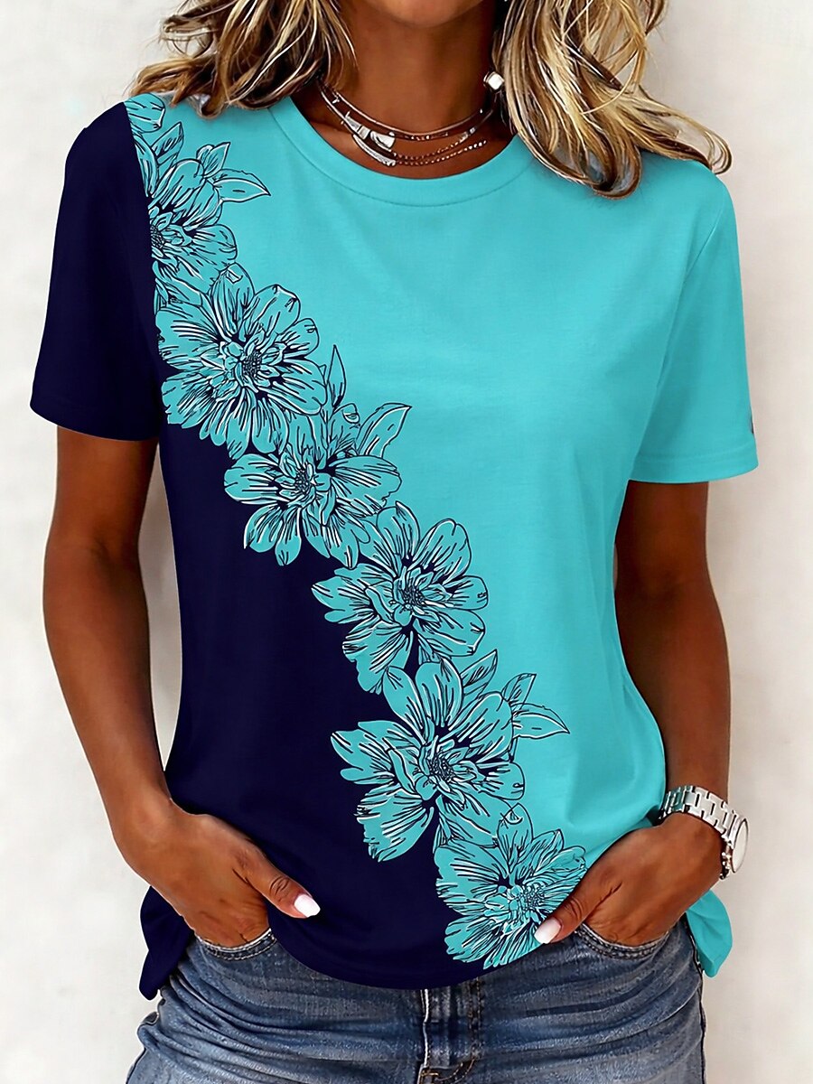 Women's Tropical Floral Garden Graphic Tee