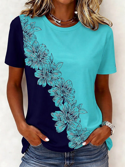Women's Tropical Floral Garden Graphic Tee
