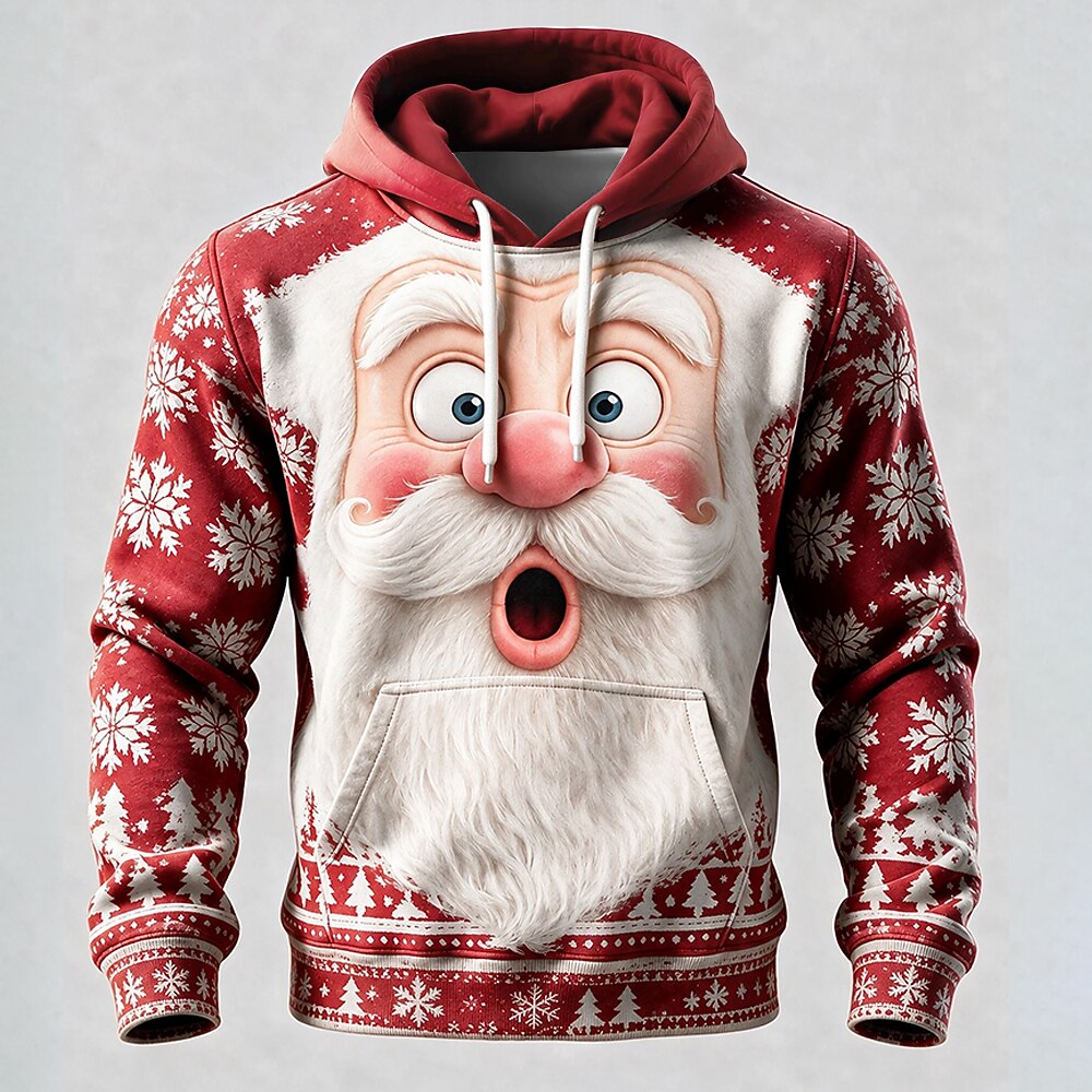 Men's Christmas Graphic Festive Hoodie