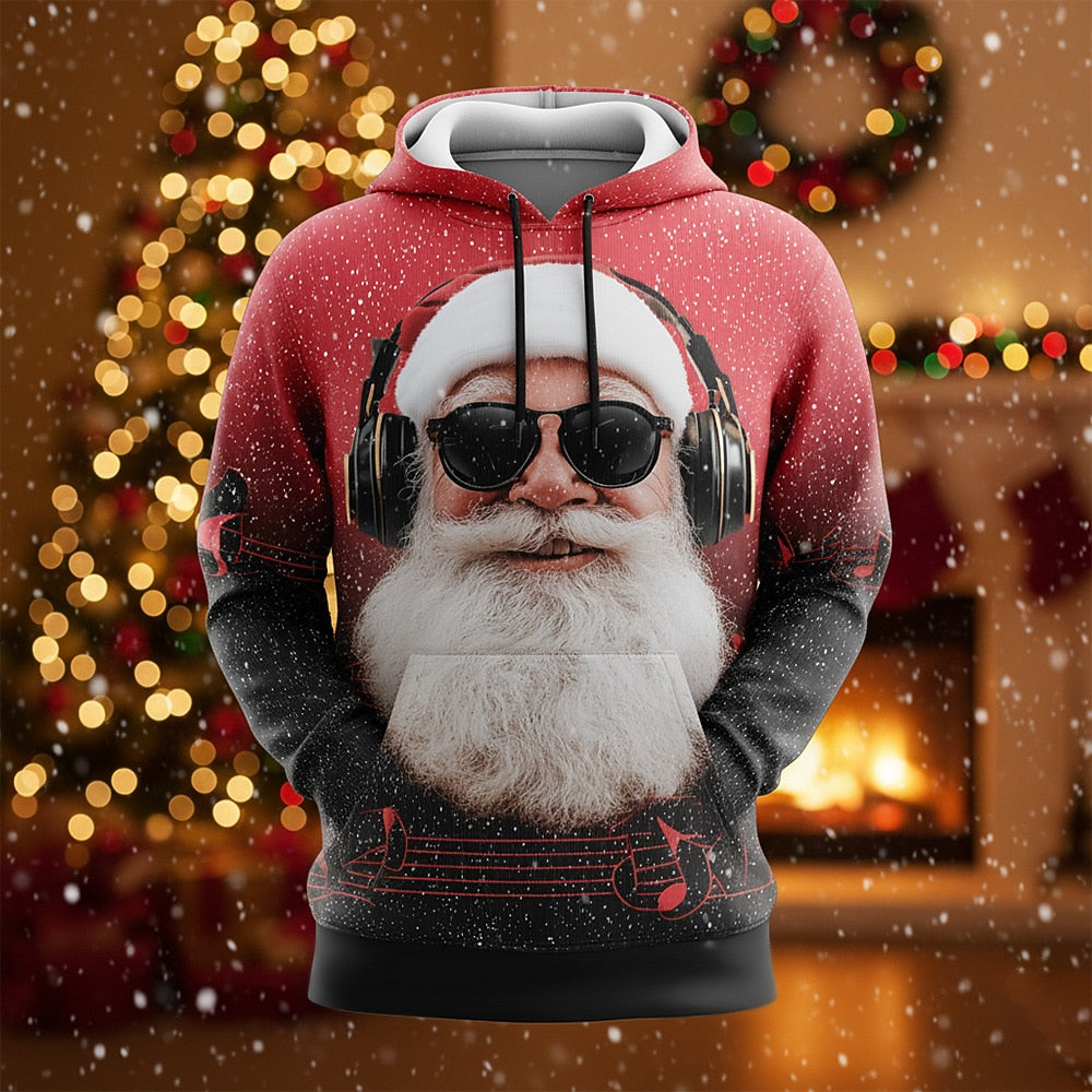 Christmas Santa Festive Funny Streetwear Hoodie