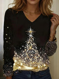 Women's Christmas Graphic Party Shirt
