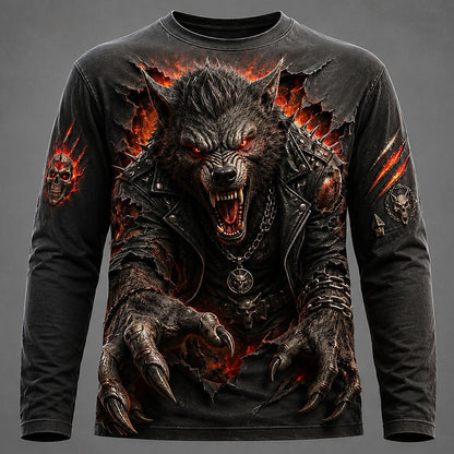 Men's Ugly Animal Graphic Longsleeve Tee