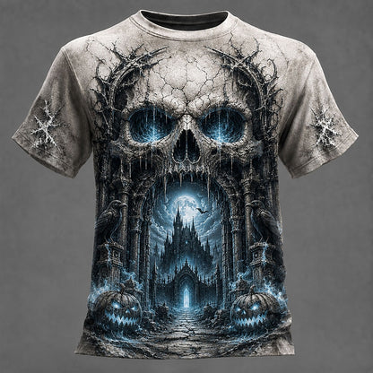 Men's Skull Optical Illusion 3D T-Shirt