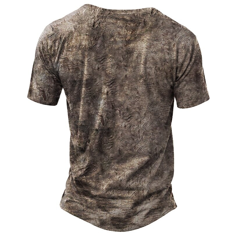 Men's Skull Eagle Halloween Henley