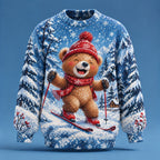 Men's Christmas Snowman Cartoon Sweater