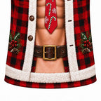 Christmas Casual Santa Graphic Crewneck Sweatshirt
