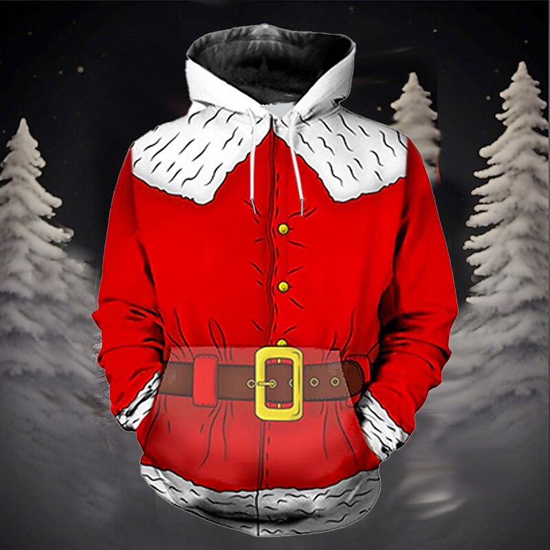 Santa Claus Christmas Costume Hoodie