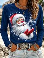 Santa Claus Graphic Christmas Shirt