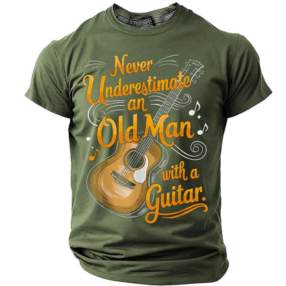 Men's Old Man Guitar Graphic Tee