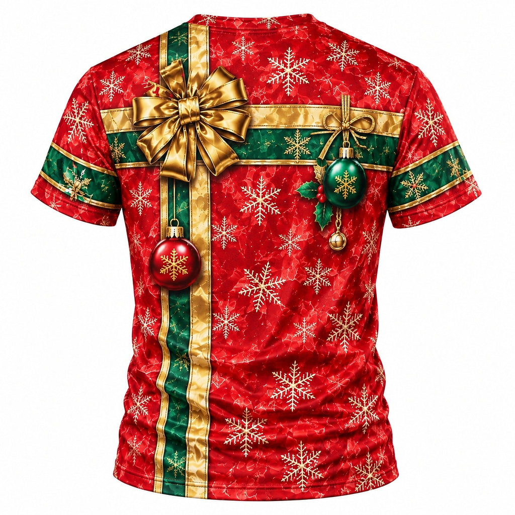 Christmas Beefcake Santa Funny Graphic T-Shirt