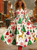 Women's Christmas Graphic Casual Dress