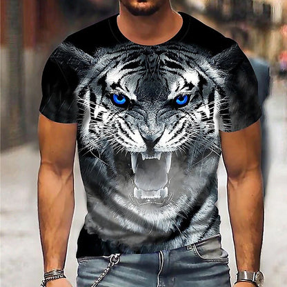 Men's Fierce Tiger Wildlife Graphic Tee