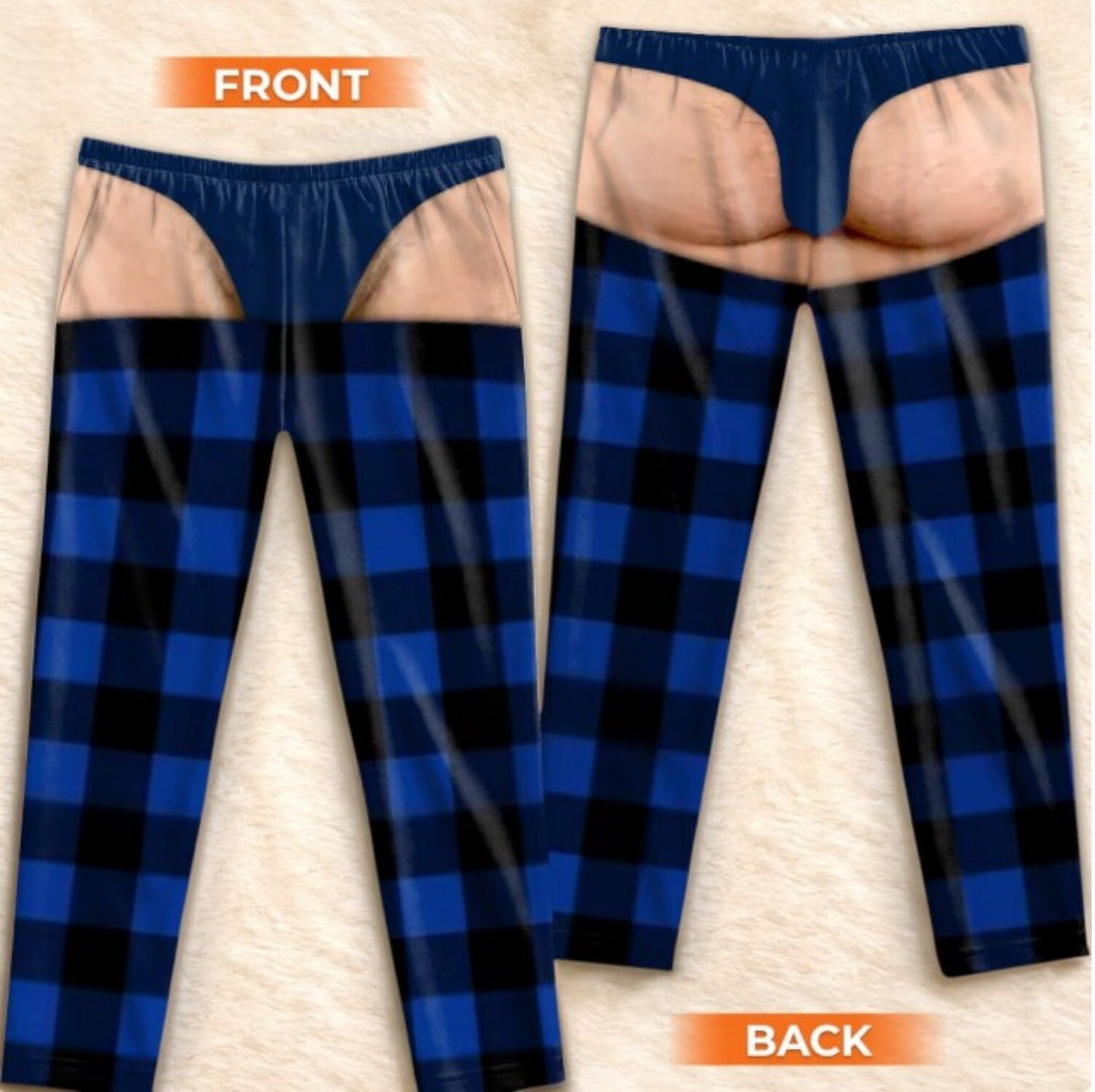 Men's Funny Plaid Gift Pajama Pants