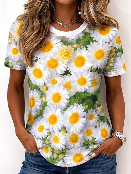Women's Tropical Floral Garden Graphic Tee