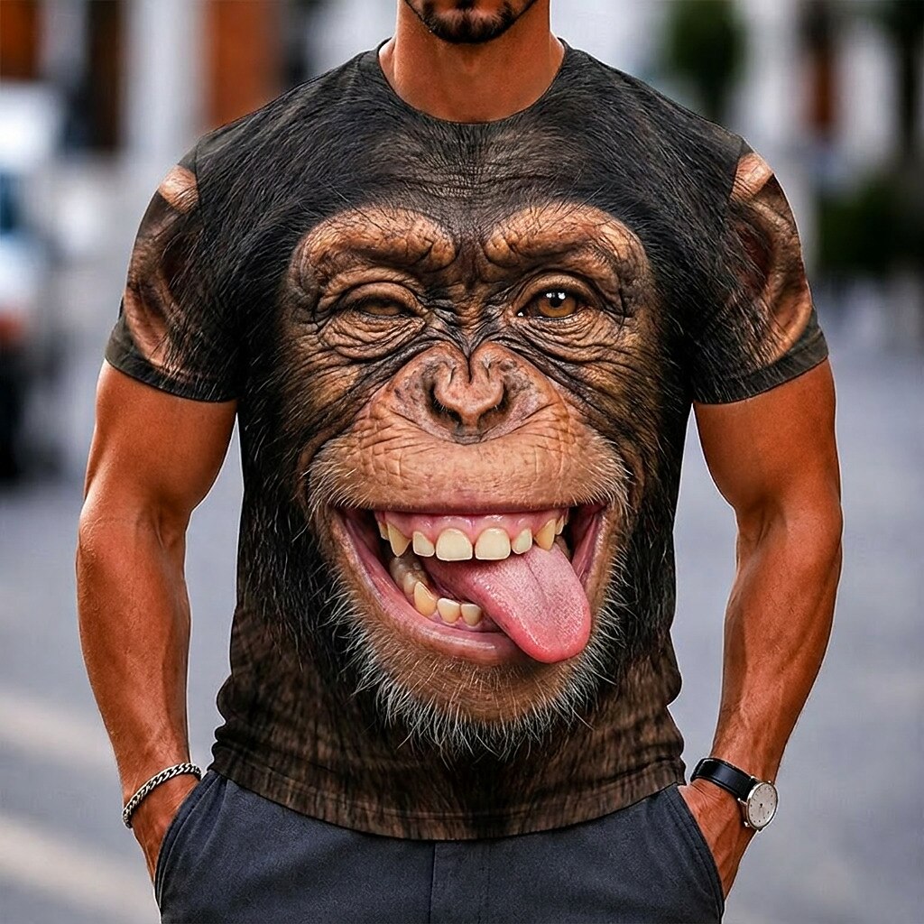 Men's Wild Boar Animal Graphic Tee