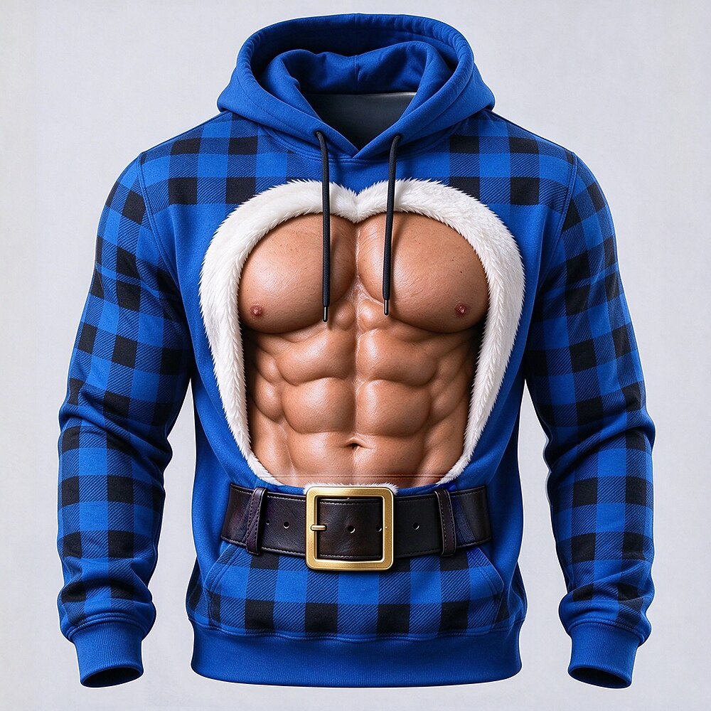 Men's Colorful Christmas Streetwear Hoodie