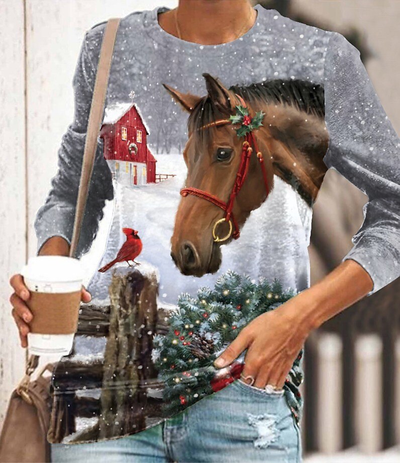 Women's Christmas Graphic Classic Sweatshirt