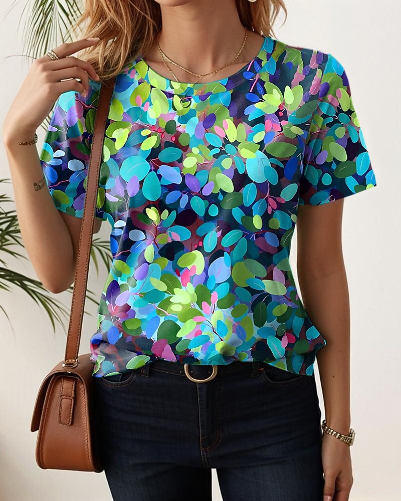 Women's Everyday Floral Garden Graphic Tee