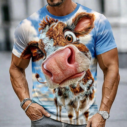 Men's Country Cow Pasture Graphic Tee