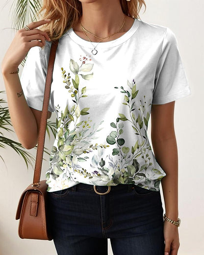 Women's Everyday Floral Garden Graphic Tee