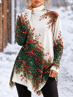 Women's Christmas Floral T-Shirt