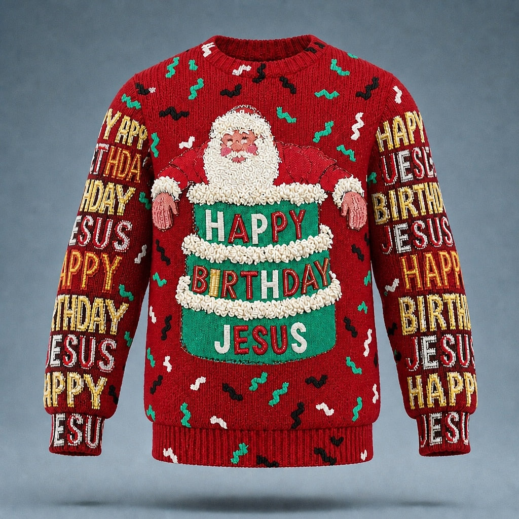 Christmas Santa Claus Knit Sweater