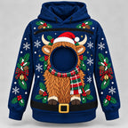 Highland Cow Pet Carrier Bonding Hoodie