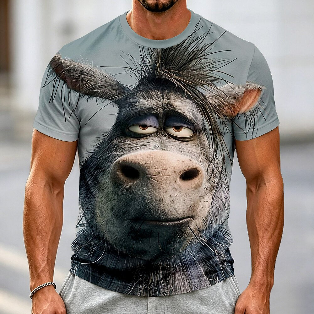 Men's Funny Donkey Animal Graphic Tee