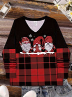 Women's Christmas Graphic Modern Shirt