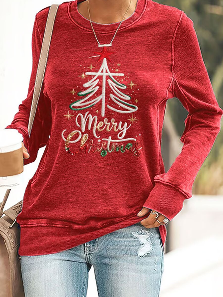 Women's Christmas Graphic Vintage Sweatshirt
