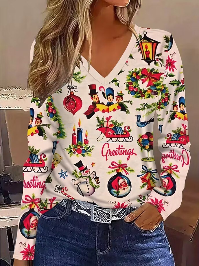 Women's Christmas Graphic Graphic Shirt