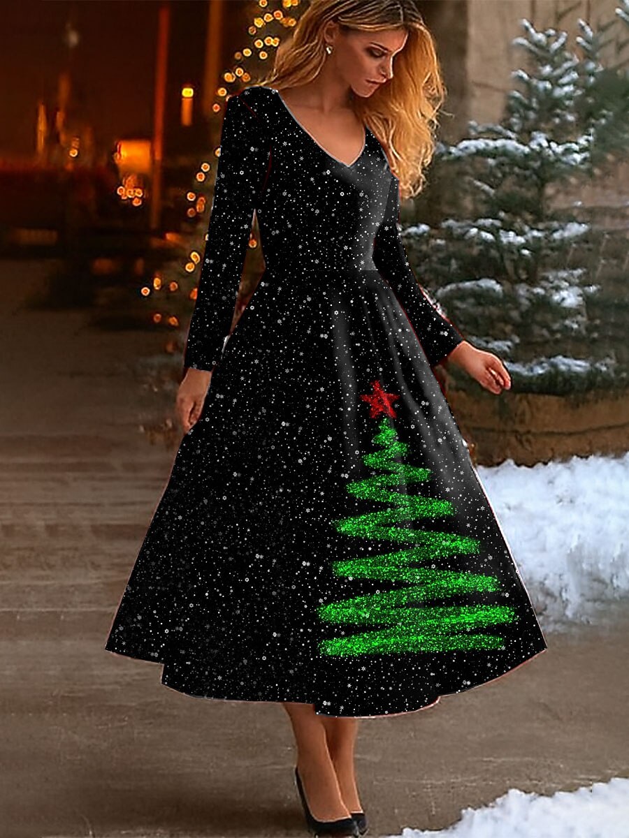 Women's Christmas Festive Classic Dress