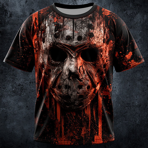Men's Horror Theme Casual Tee