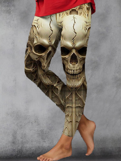 Women's Halloween Haunted Skull Leggings